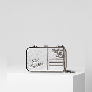 Karl Lagerfeld K/Postcard Minaudière bag (One Size) Silver